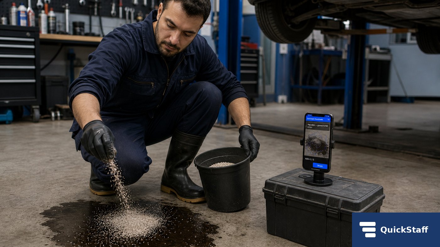Werkstatt Ölbinder, Phone auf Toolbox-Mount